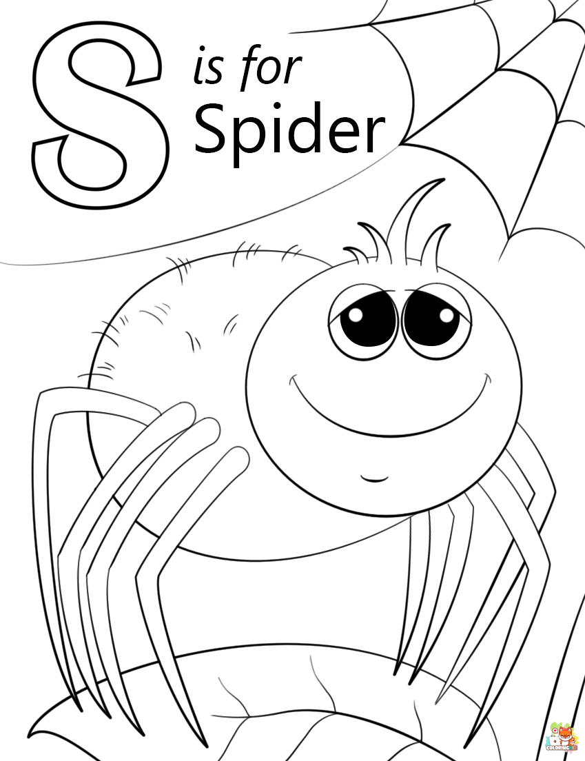 letter s coloring pages 1