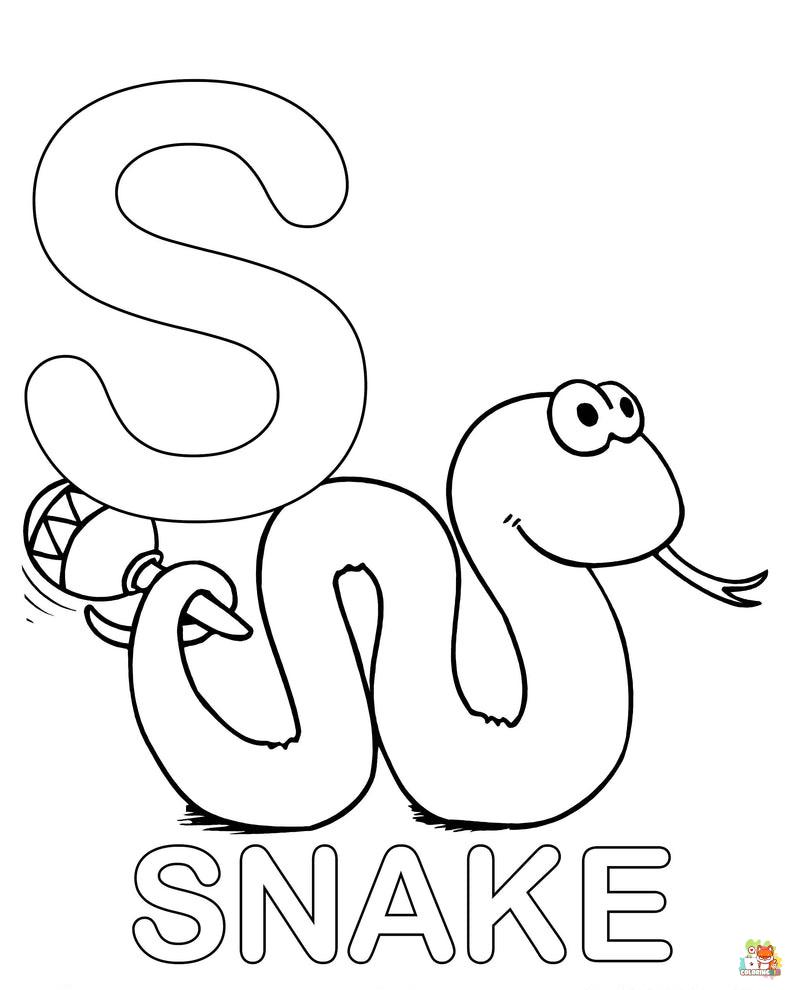 letter s coloring pages free