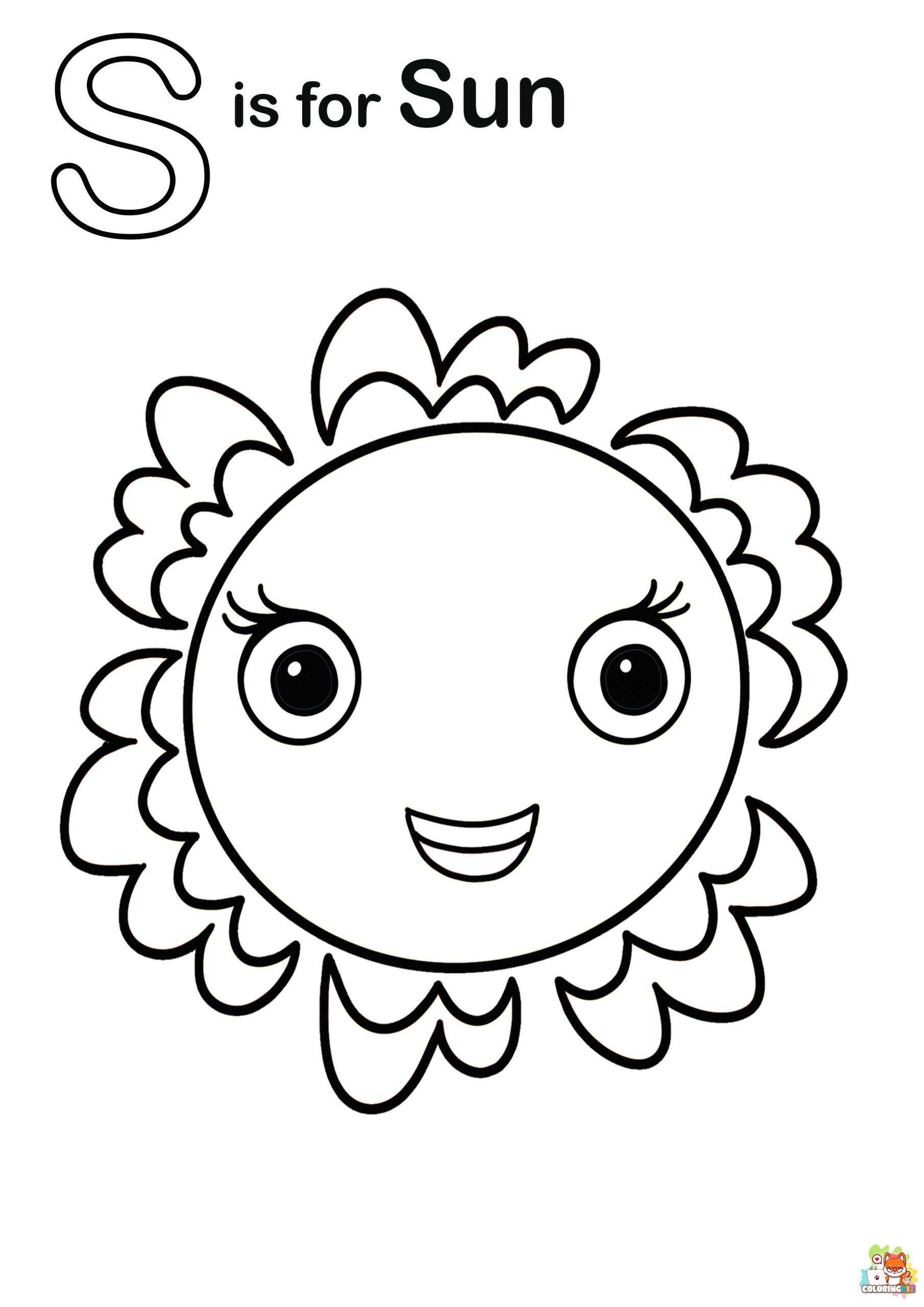 letter s coloring pages to print