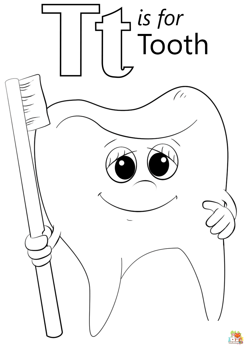 letter t coloring pages 1