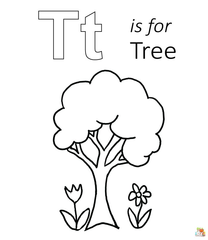 letter t coloring pages 2