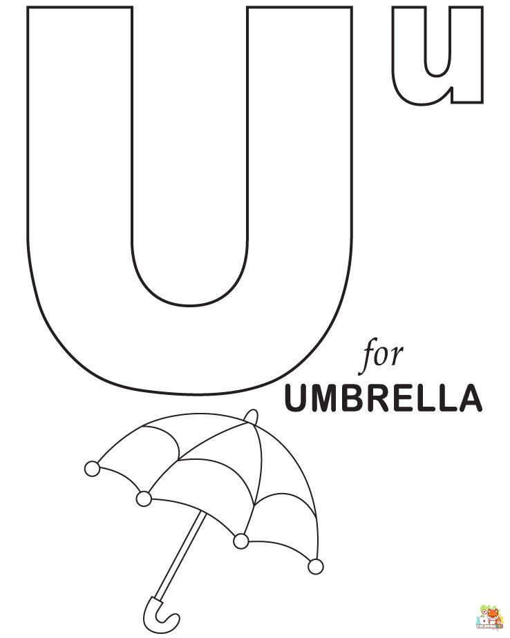 letter u coloring pages printable free