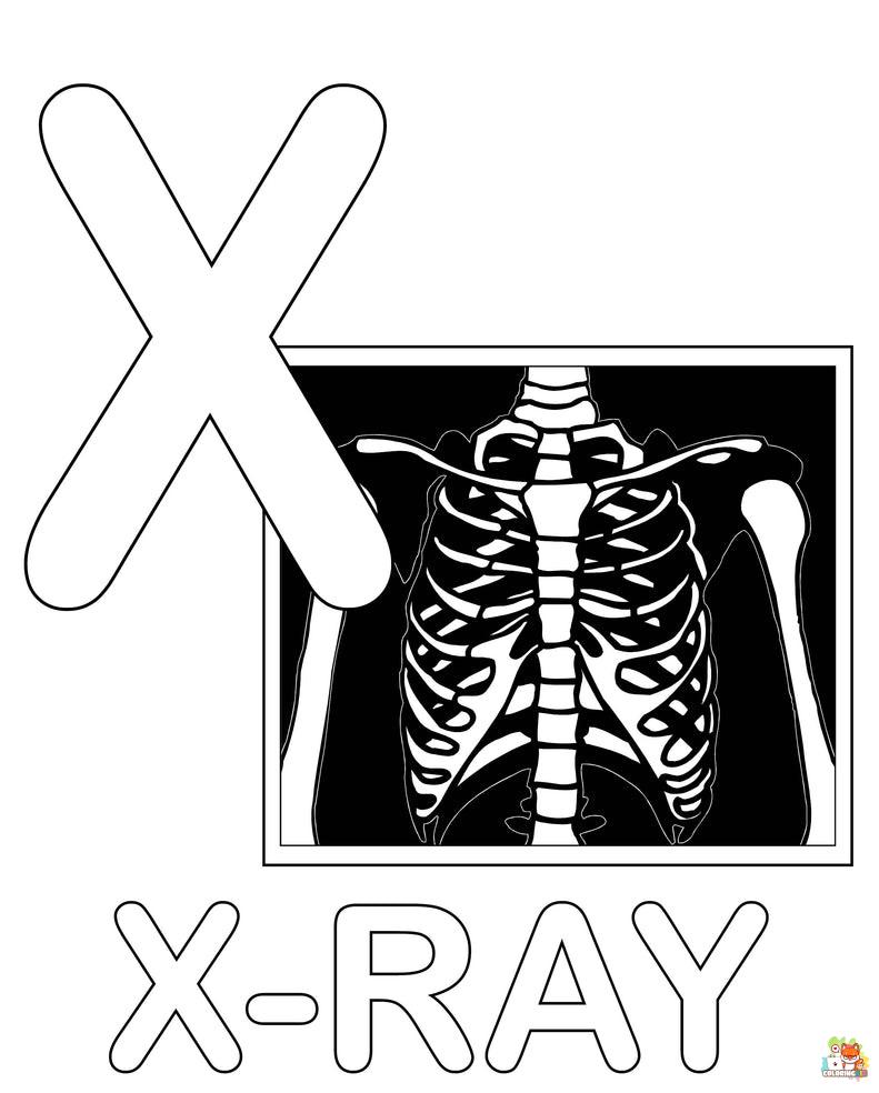 letter x coloring pages to print