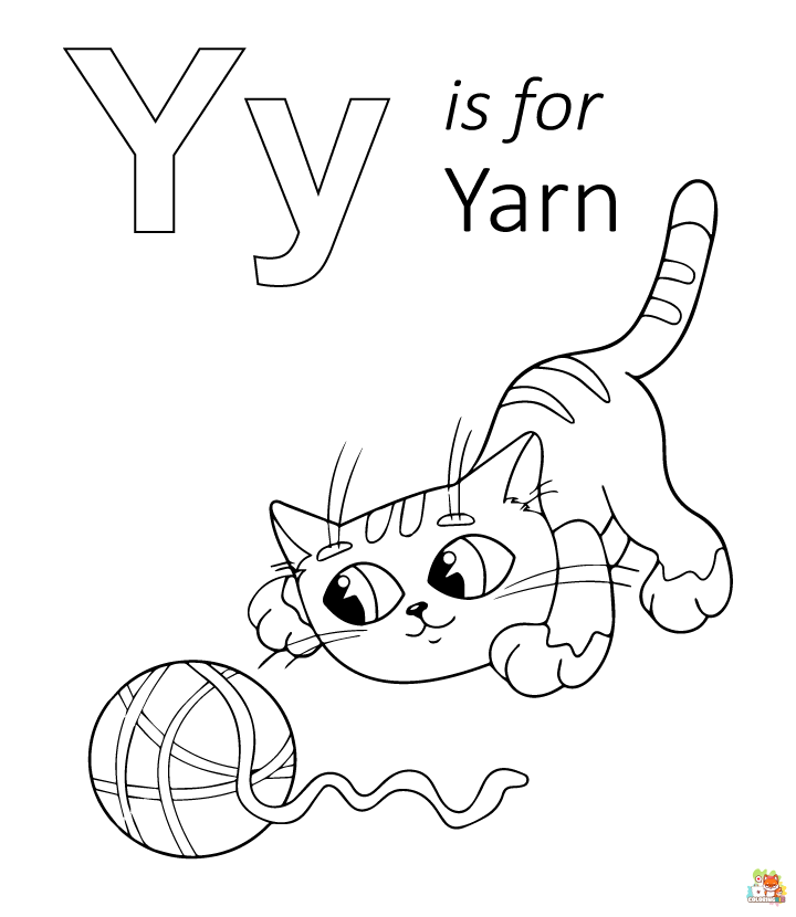 letter y coloring pages 2