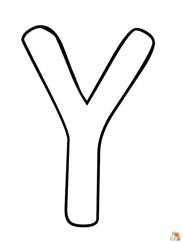 letter y coloring pages free