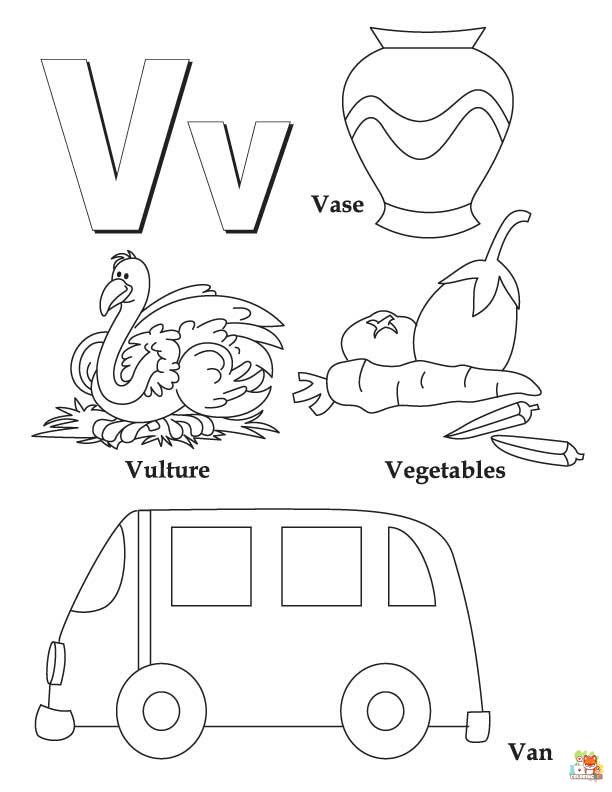 letter y coloring pages printable