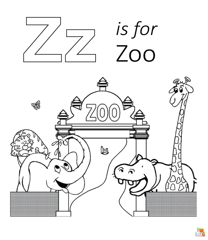 letter z coloring pages 1