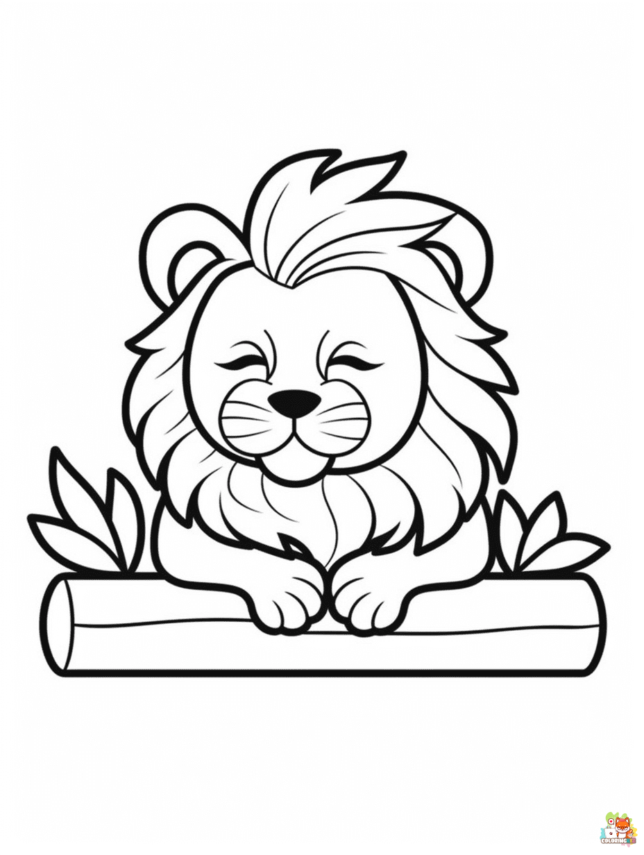 lion coloring pages 11