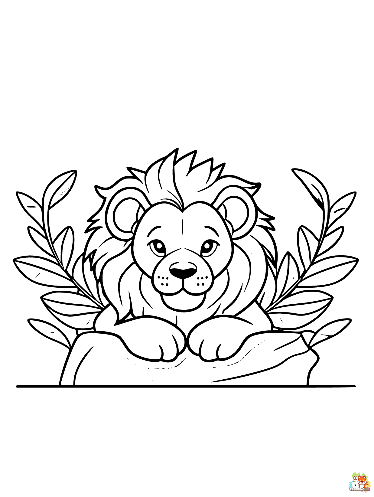 lion coloring pages 13