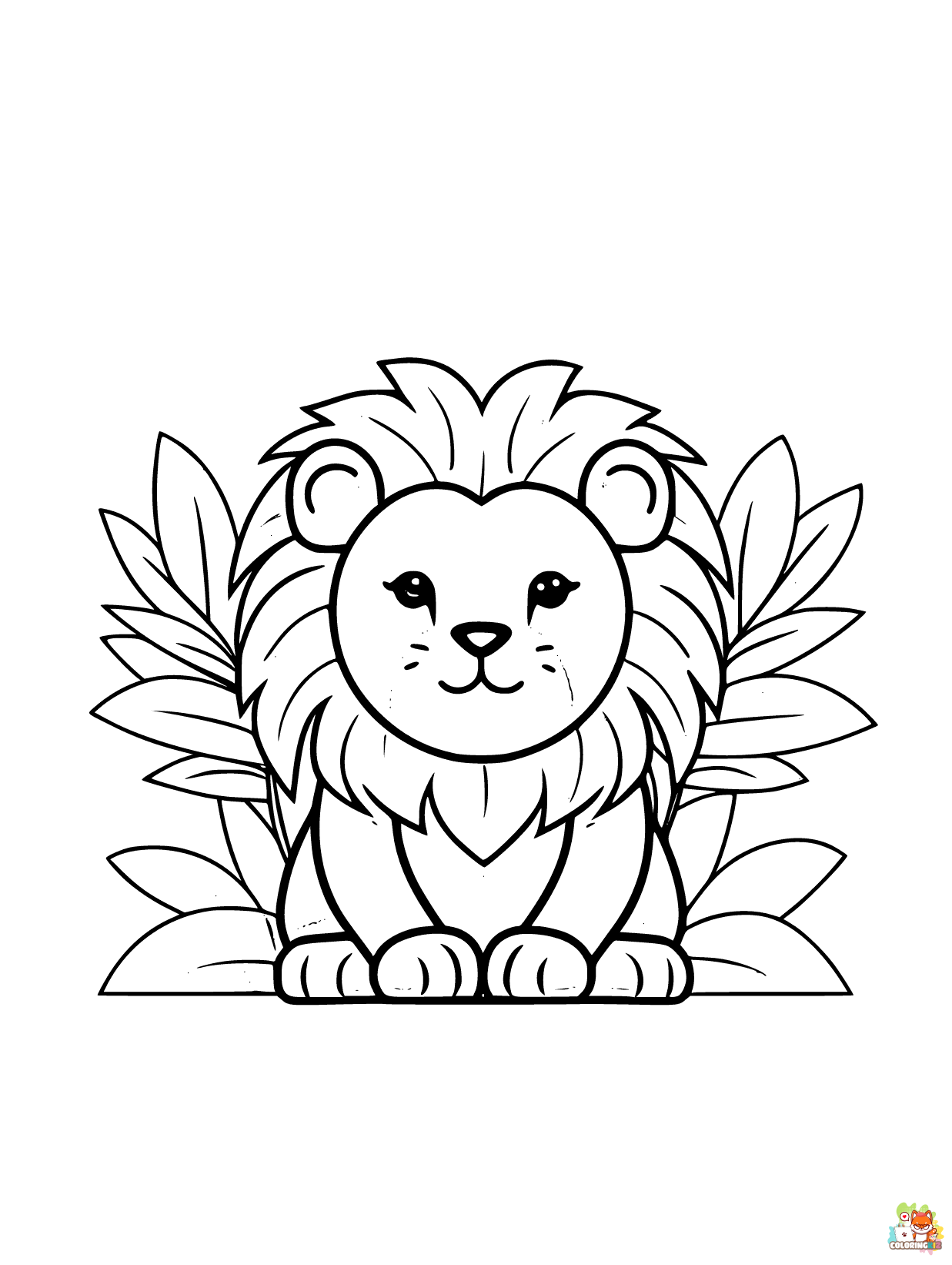 lion coloring pages 7