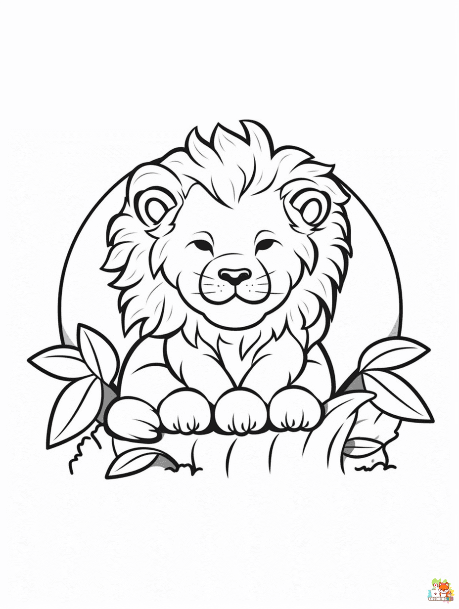 lion coloring pages to print
