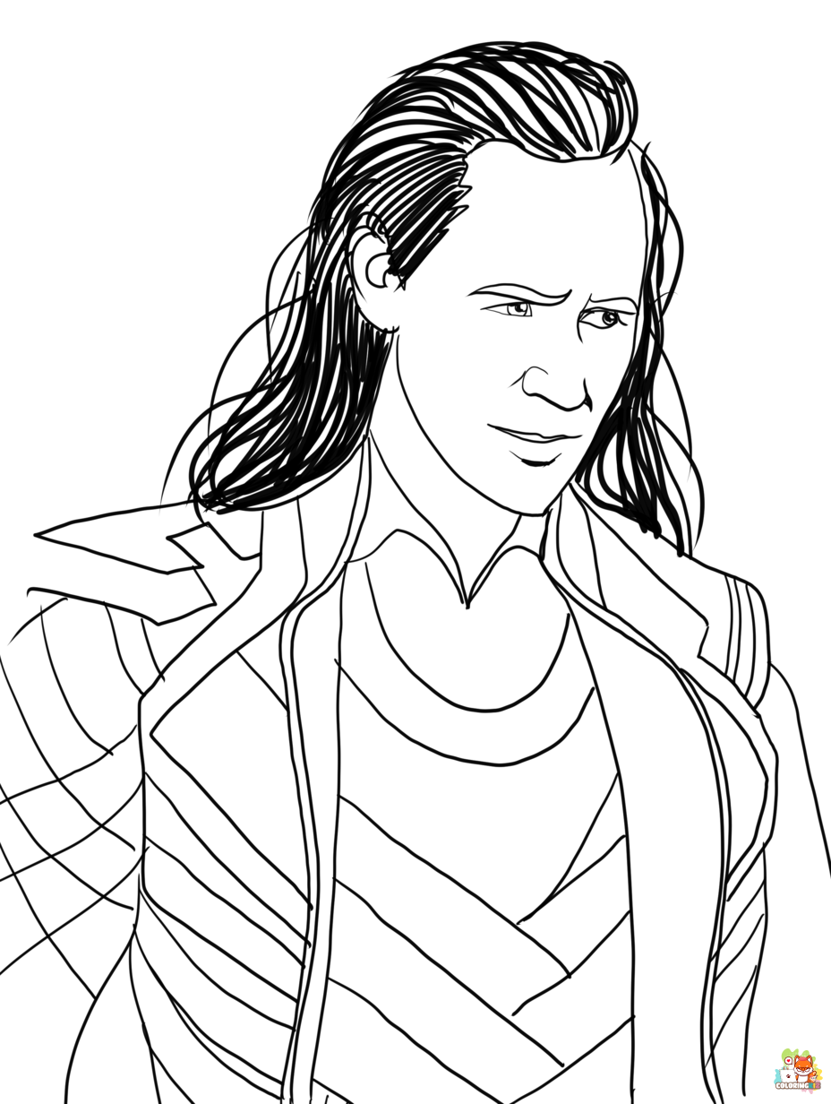 loki coloring pages free