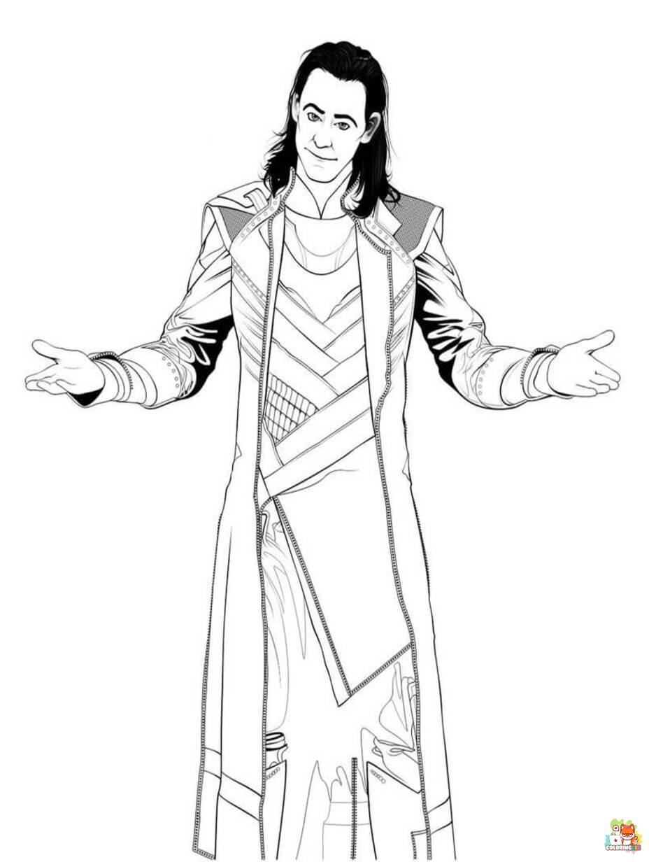 loki coloring pages to print