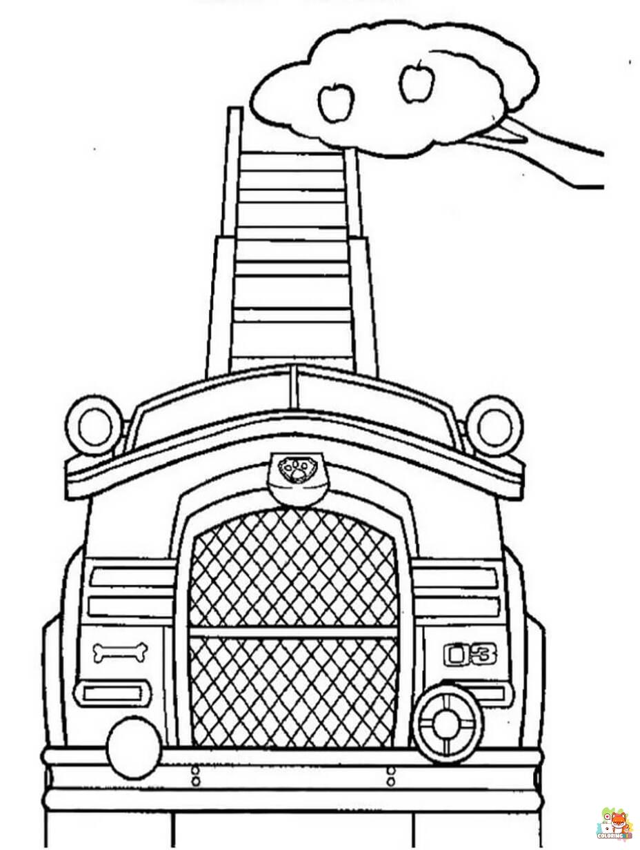 marshall fire truck coloring pages printable free