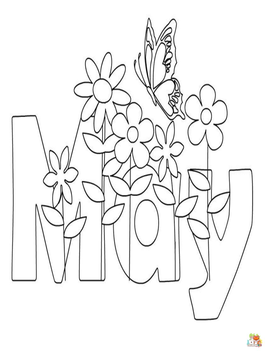 may coloring pages 1