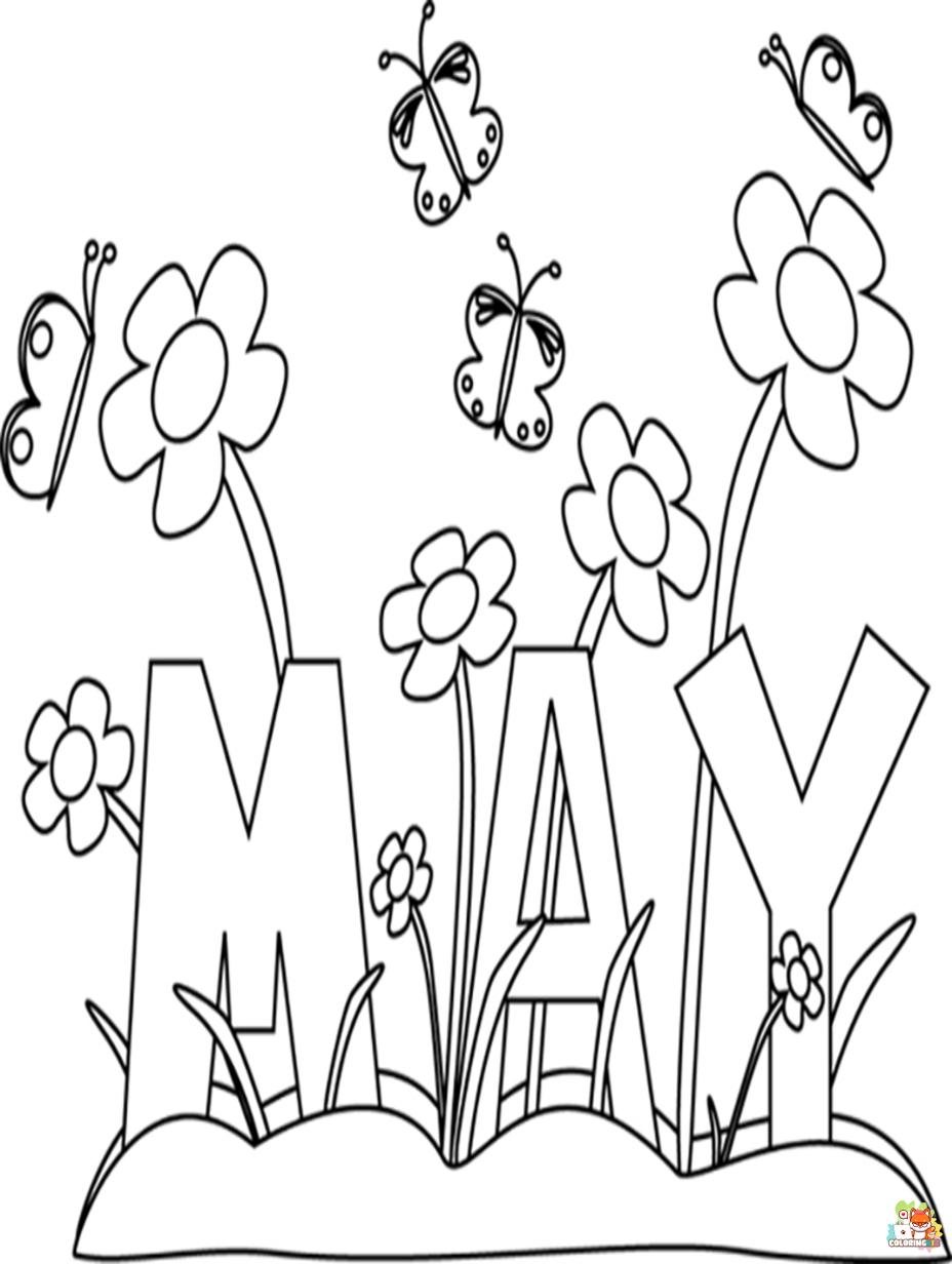 may coloring pages to print