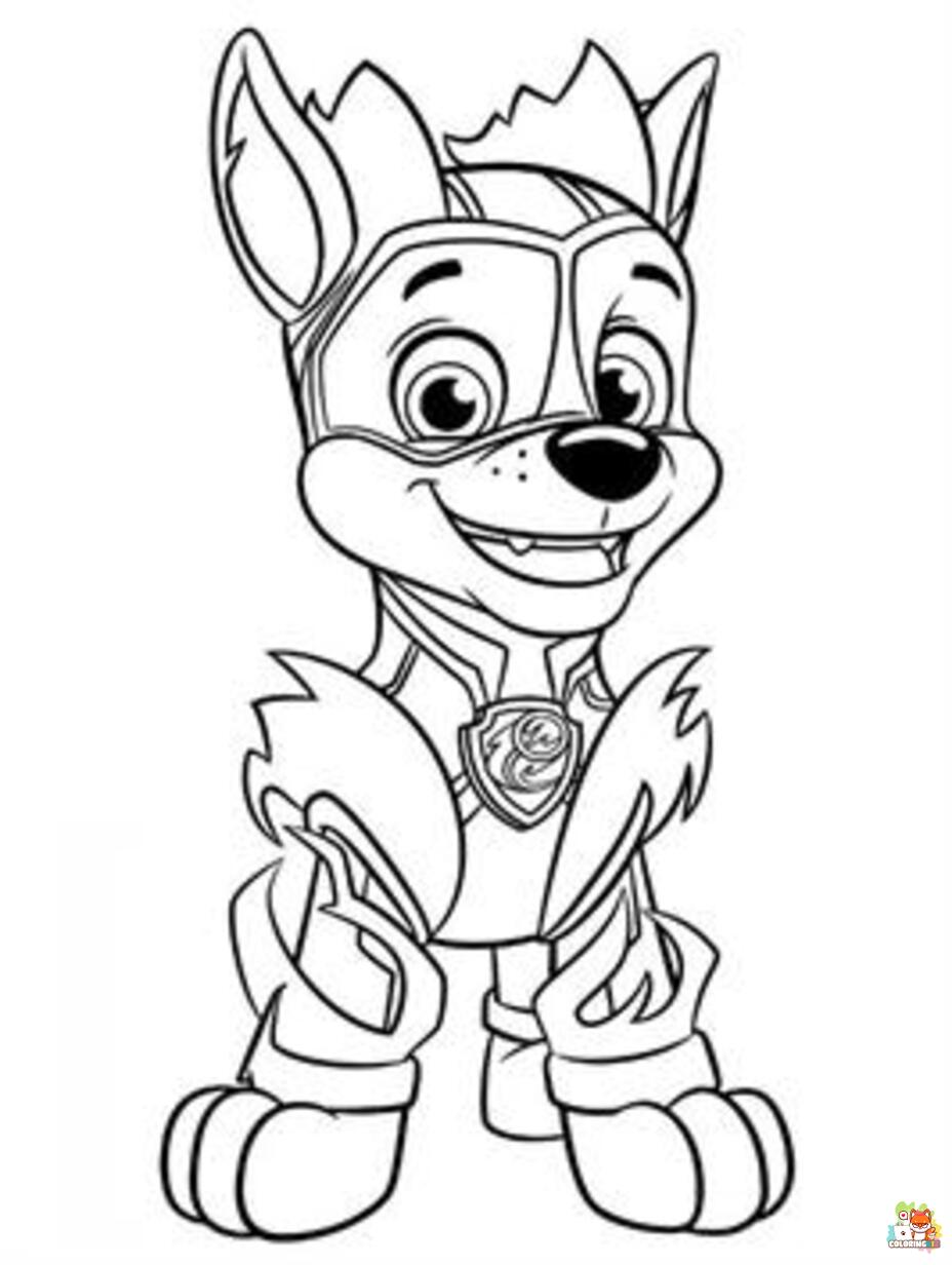 mighty pups coloring pages 1