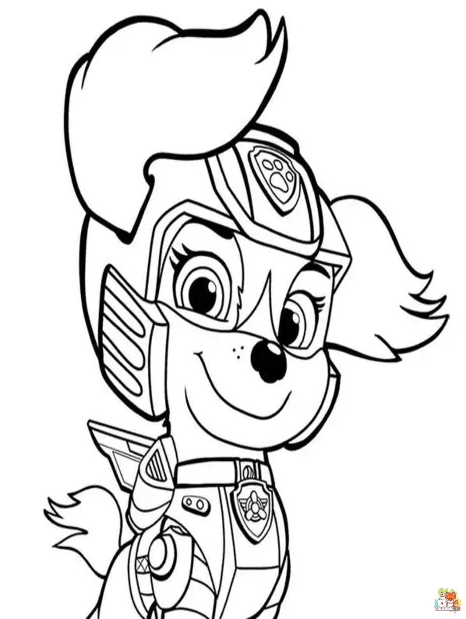 mighty pups coloring pages 7