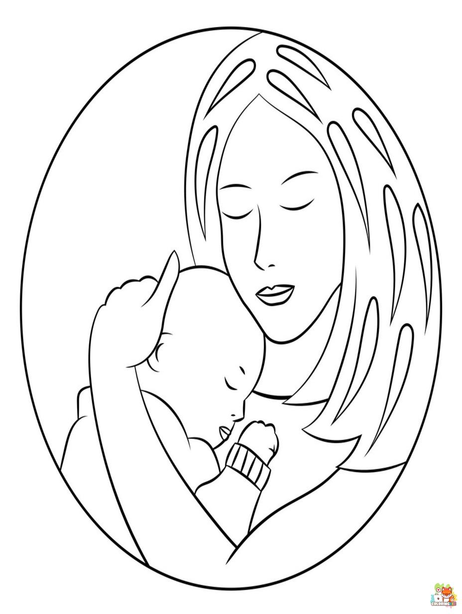 mommy coloring pages to print