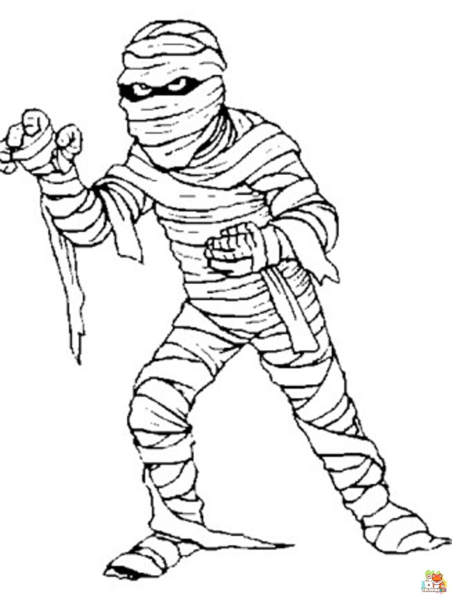 mummy coloring pages to print