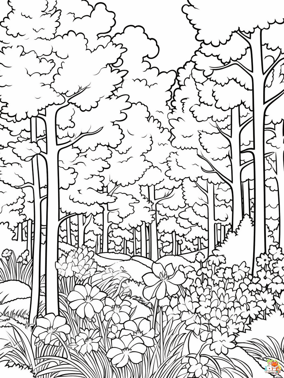 nature coloring pages 1