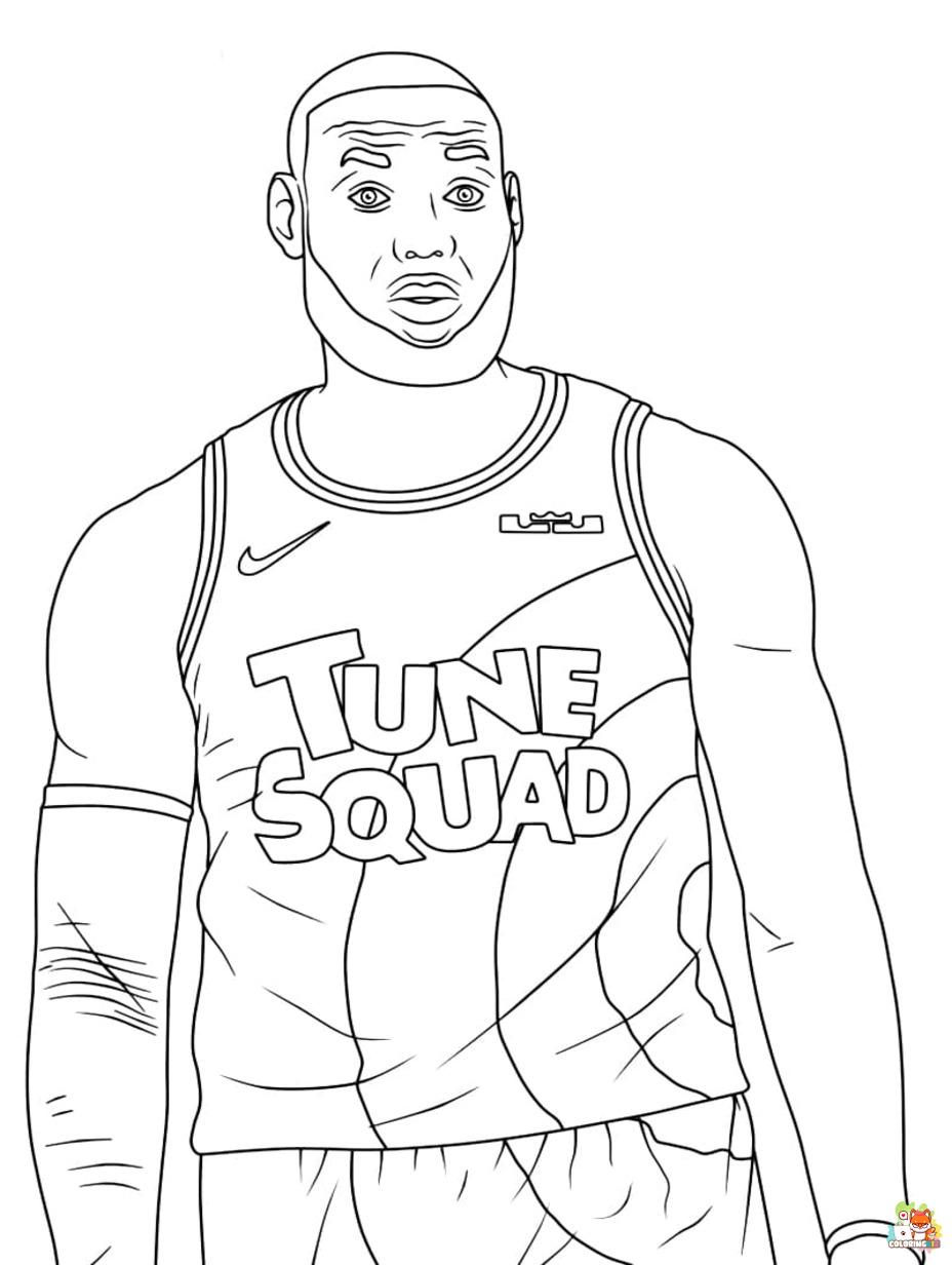 nba coloring pages 2