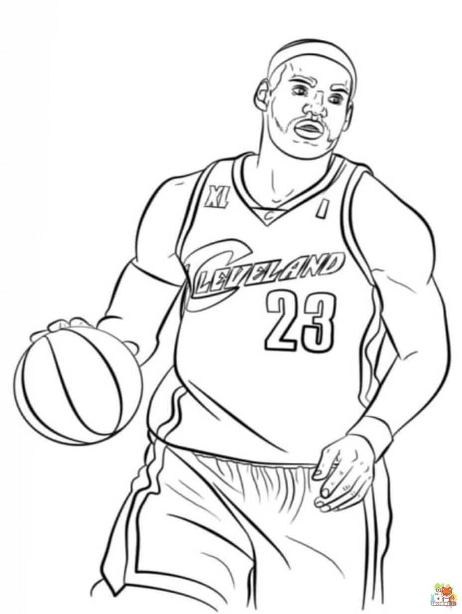 nba coloring pages 3
