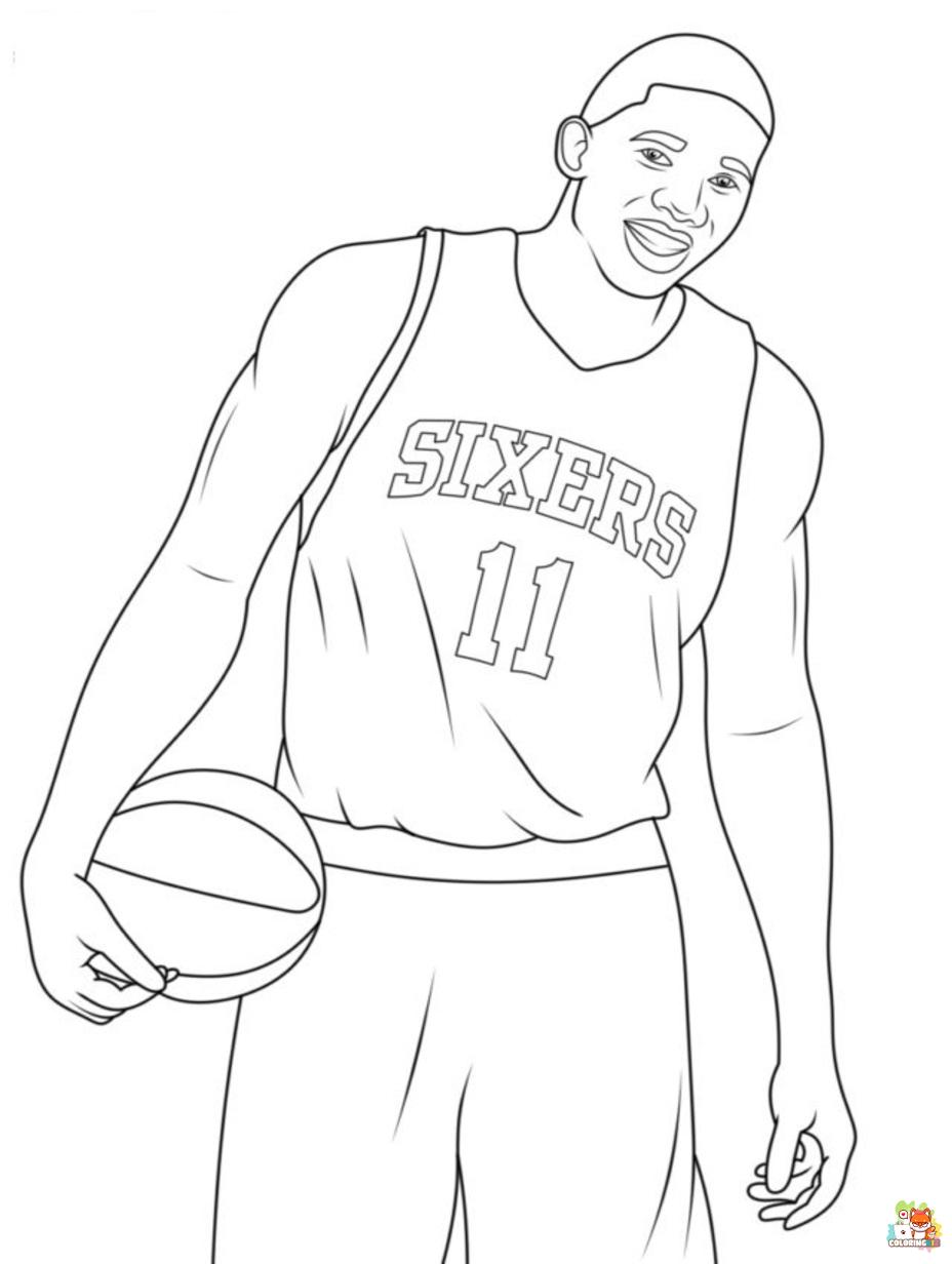 nba coloring pages to print
