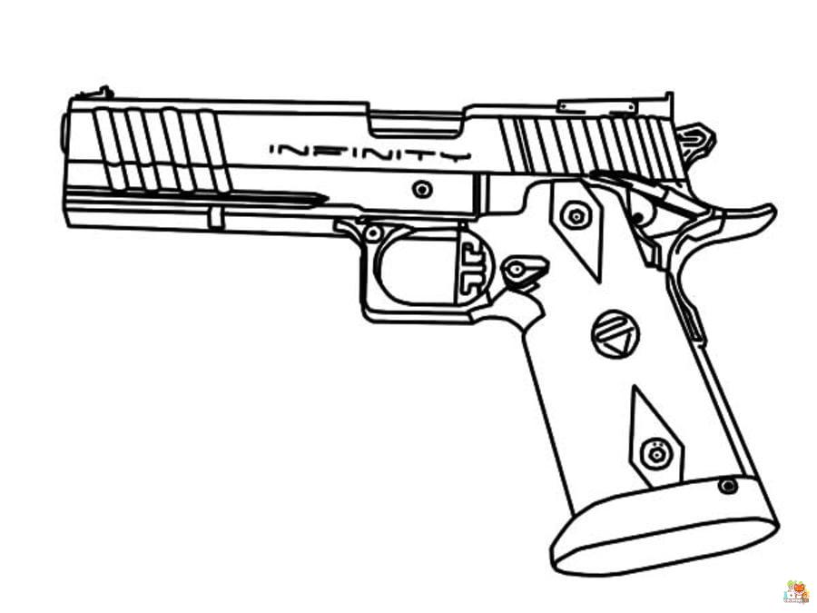 nerf gun coloring pages to print