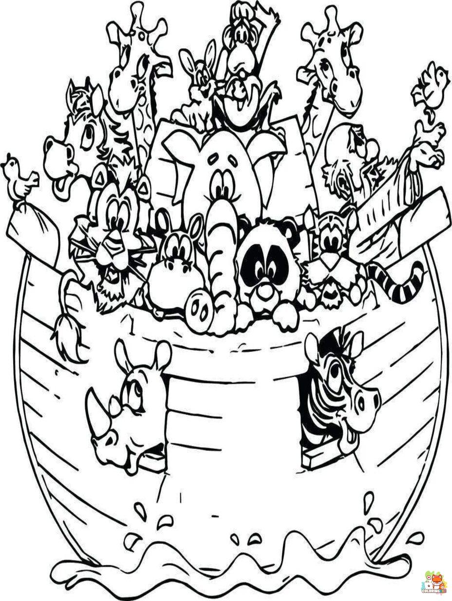 noahs ark animals coloring pages 2