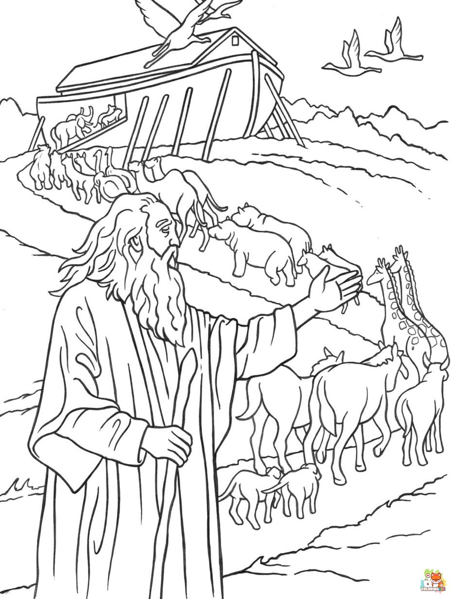 noahs ark animals coloring pages printable free