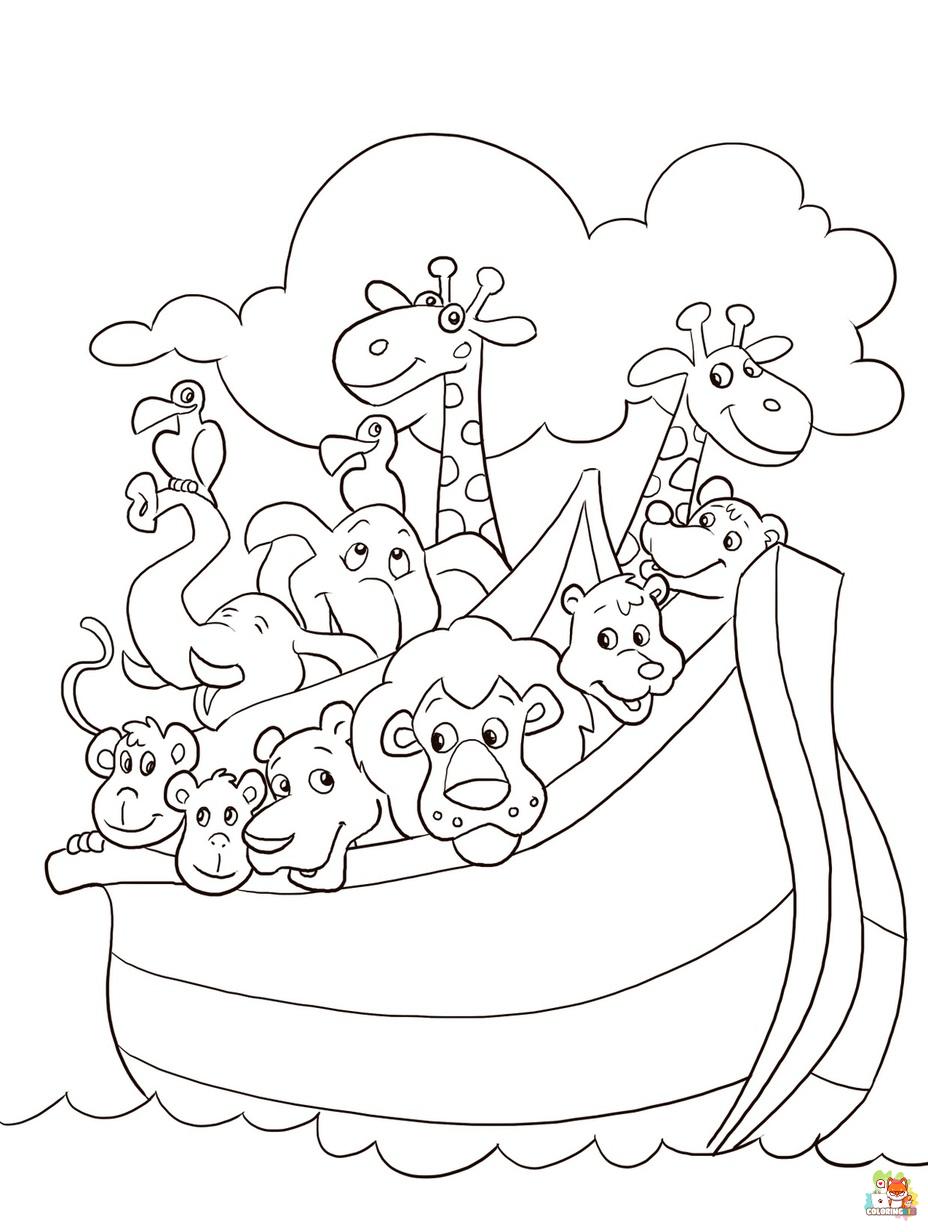 noahs ark animals coloring pages printable