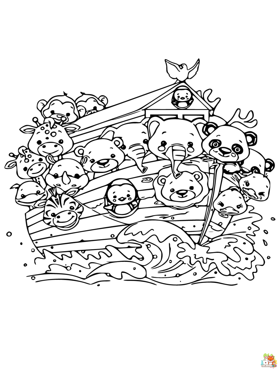 noahs ark coloring pages free