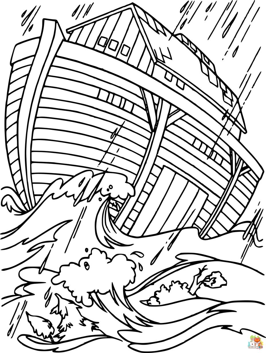 noahs ark coloring pages printable