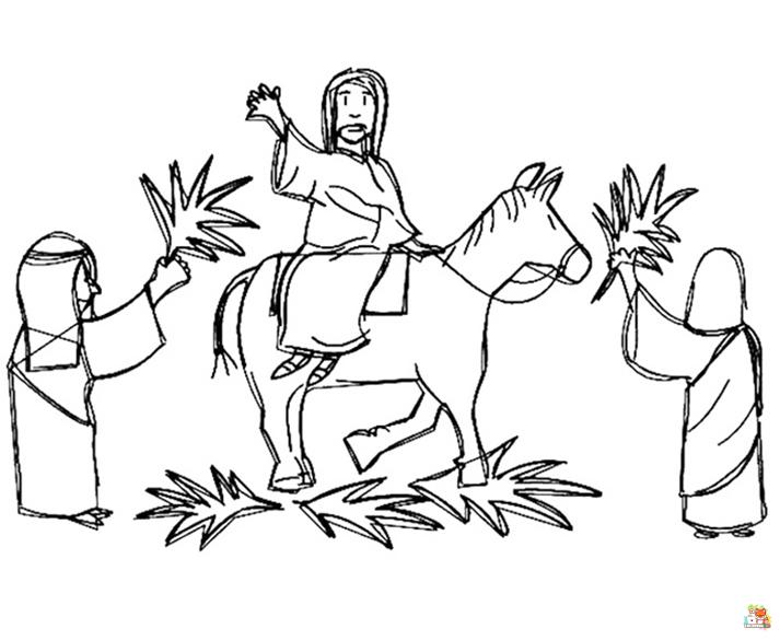palm sunday coloring pages 5