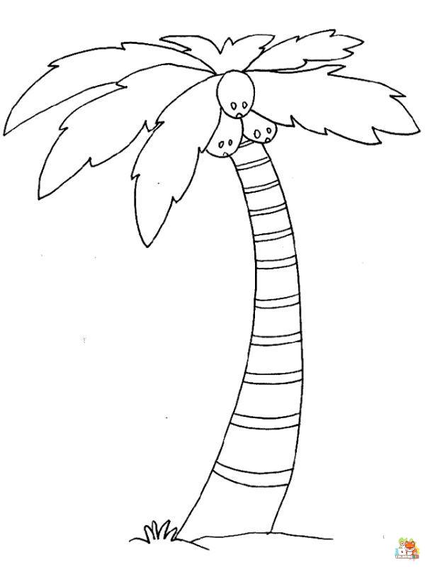 palm tree coloring pages 10
