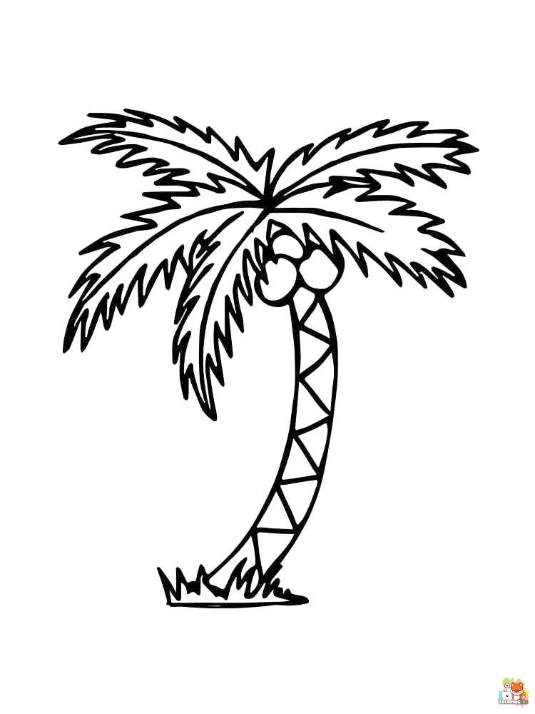 palm tree coloring pages 7