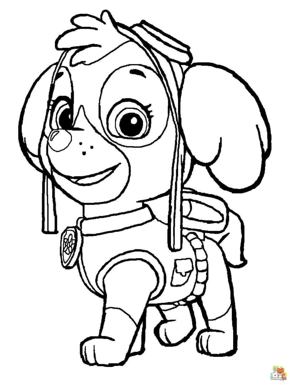 paw patrol coloring pages 1