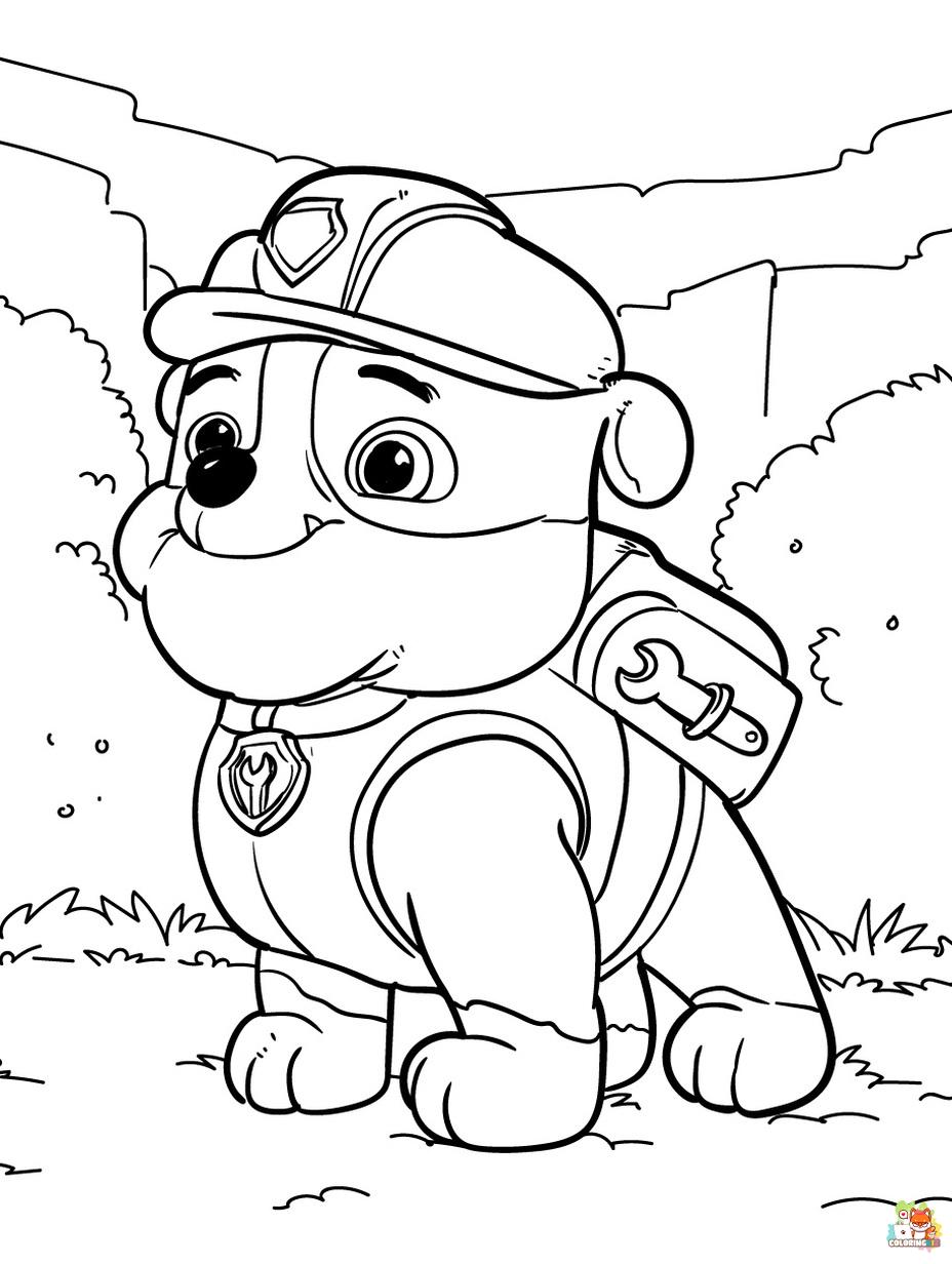 paw patrol coloring pages printable free