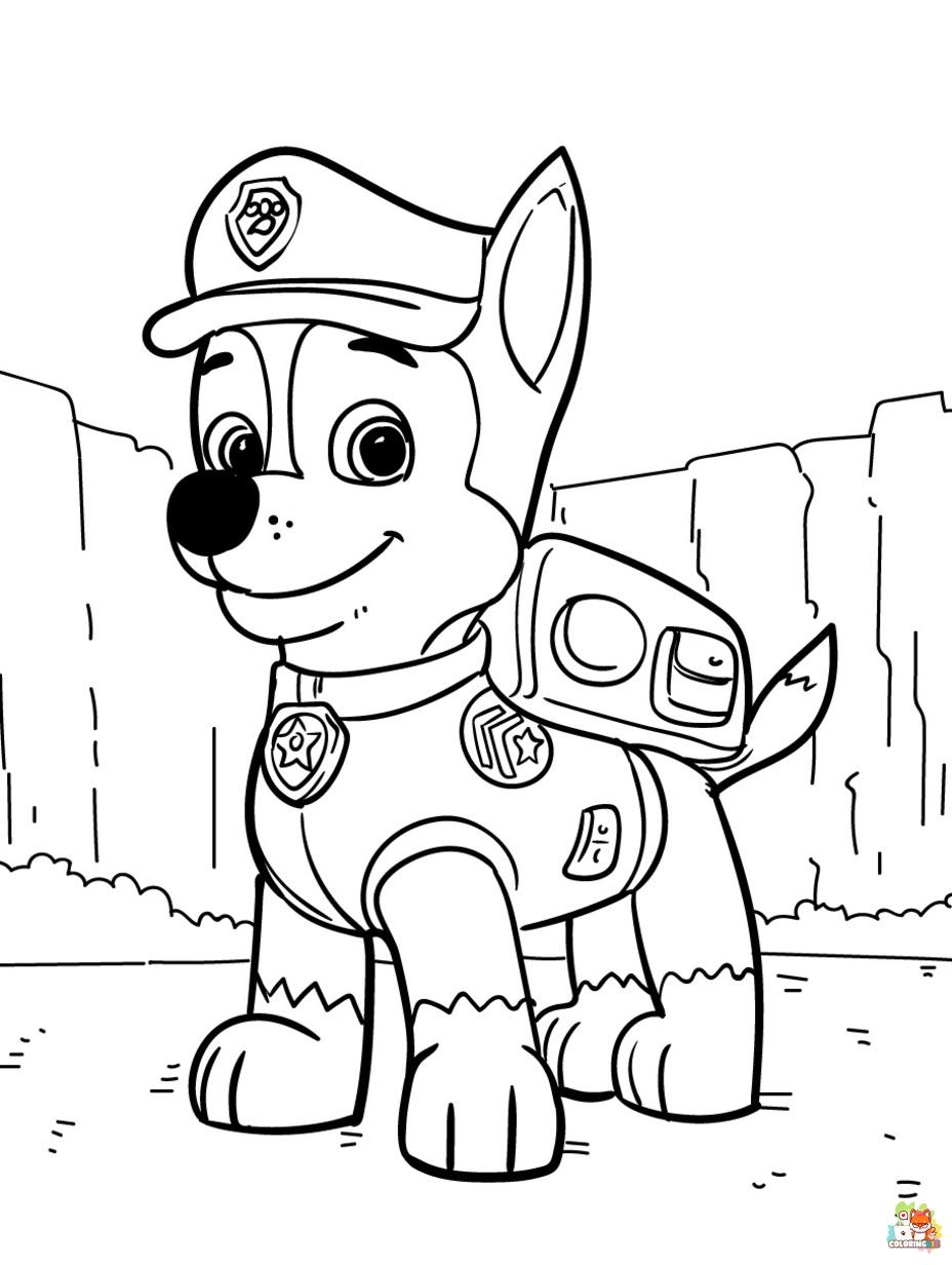 paw patrol coloring pages to print