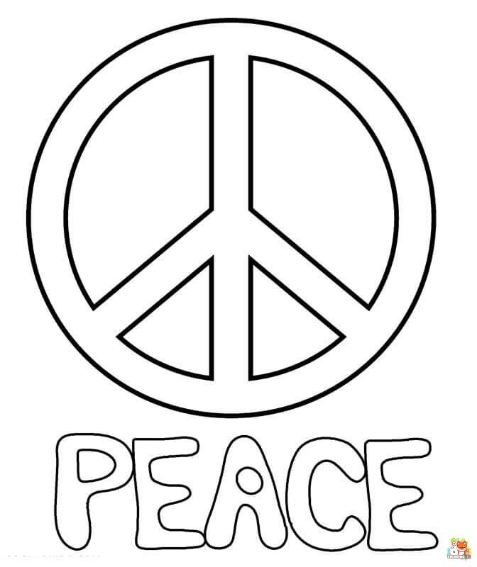 peace coloring pages to print