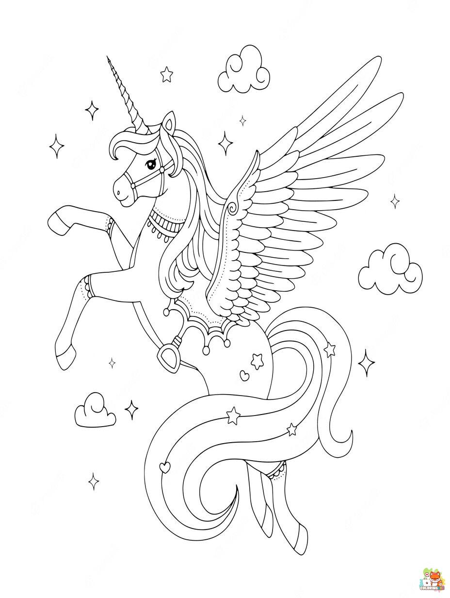 pegasus coloring pages to print