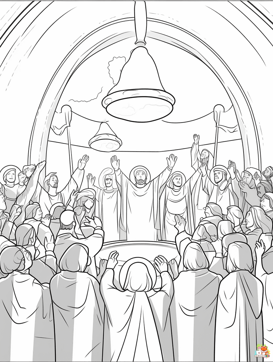 pentecost coloring pages free