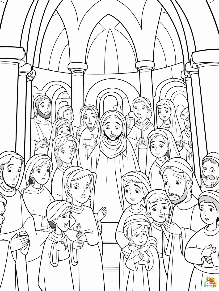 pentecost coloring pages printable