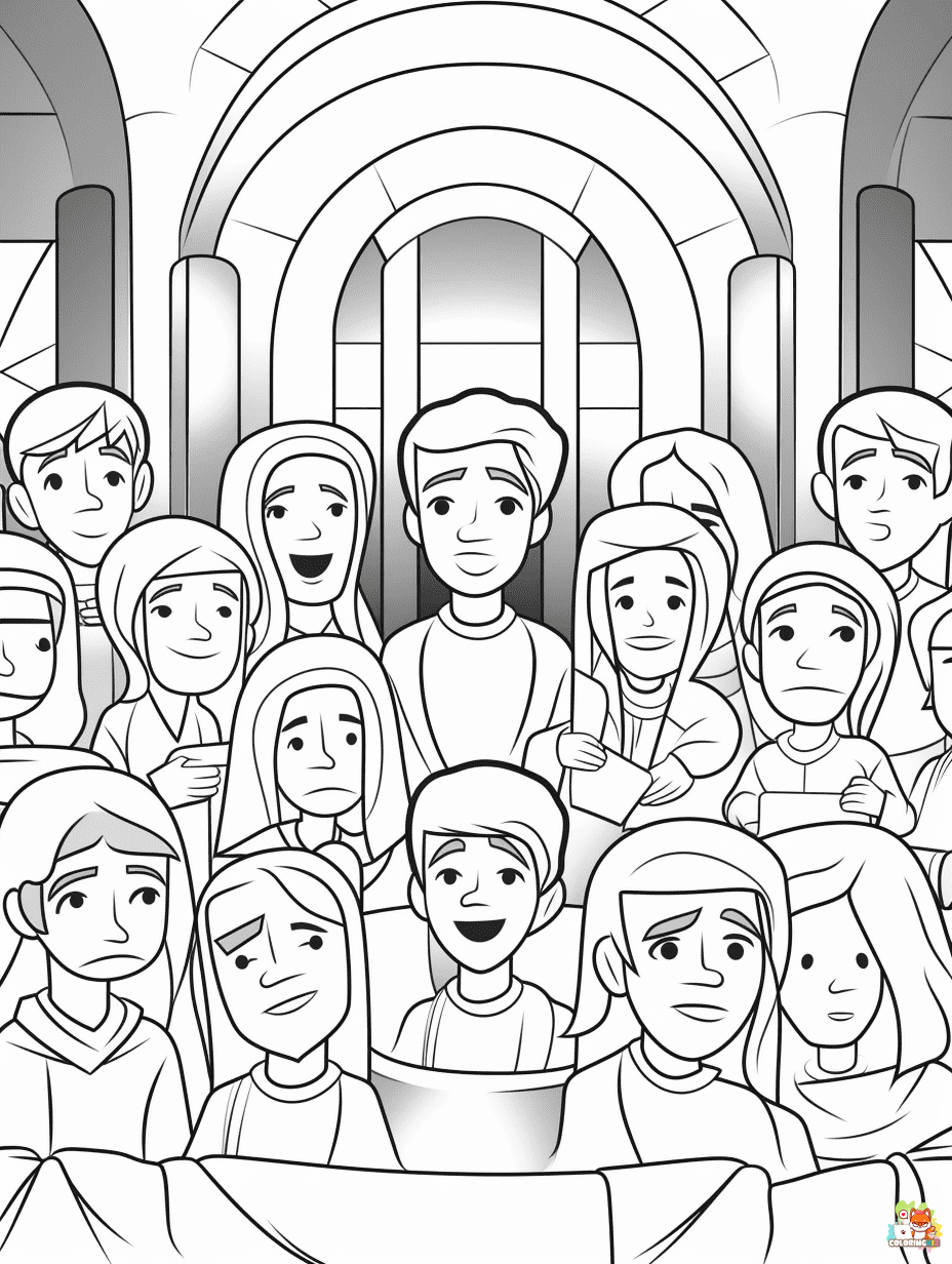 pentecost coloring pages to print