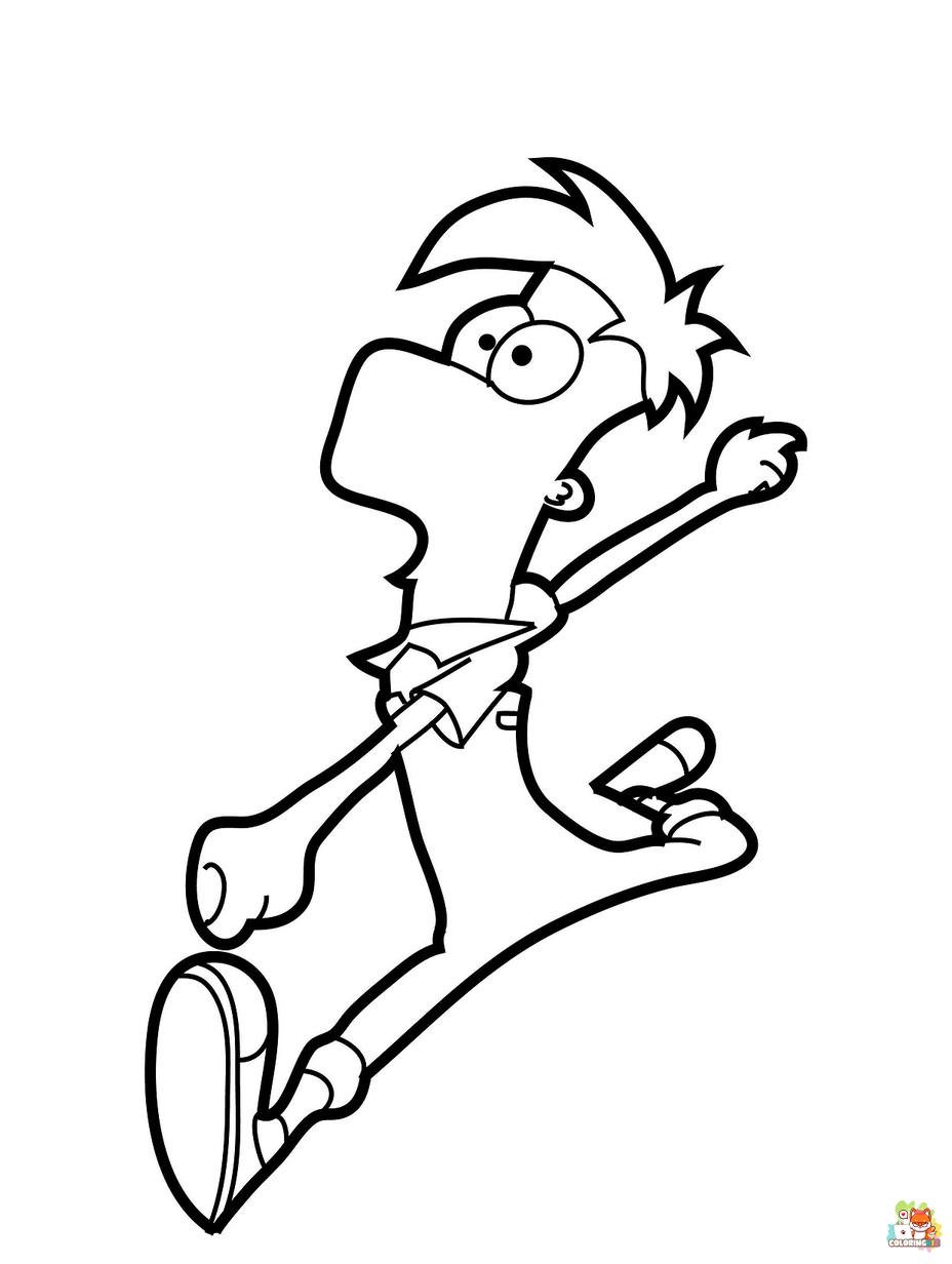 phineas and ferb coloring pages 1