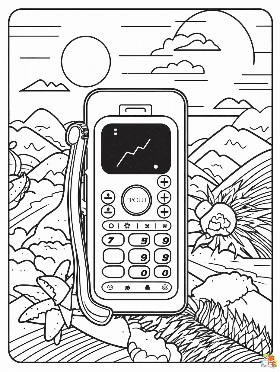 phone coloring pages 1 1