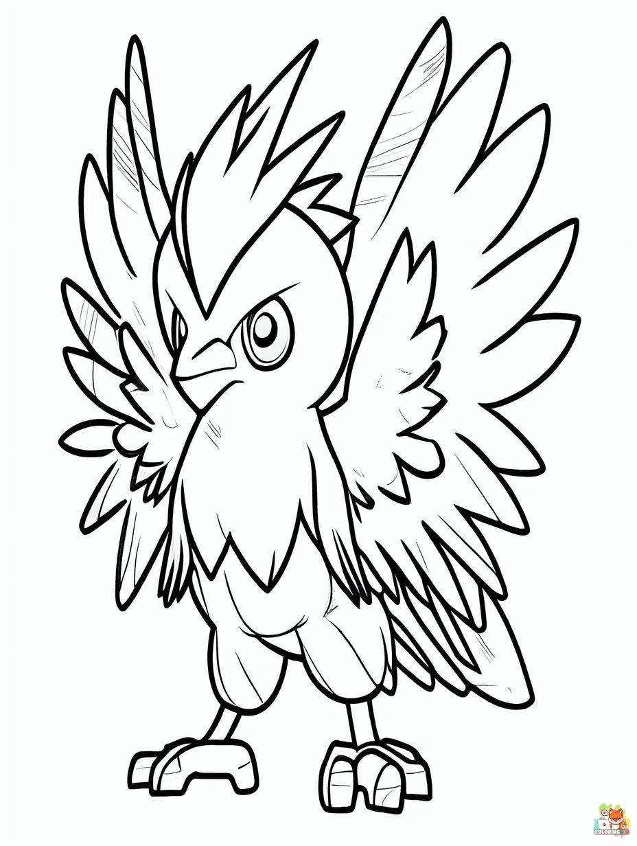 pidgey coloring pages 1