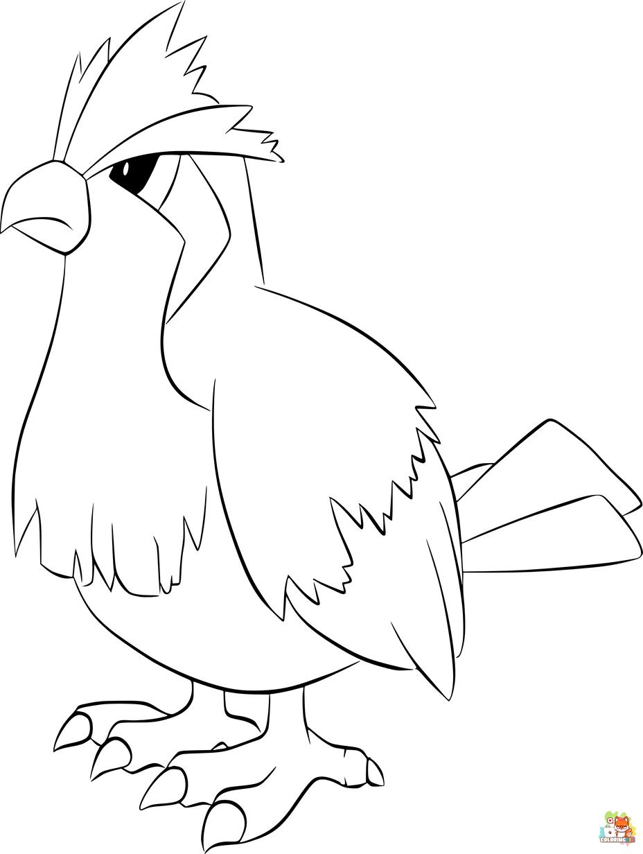 pidgey coloring pages 2