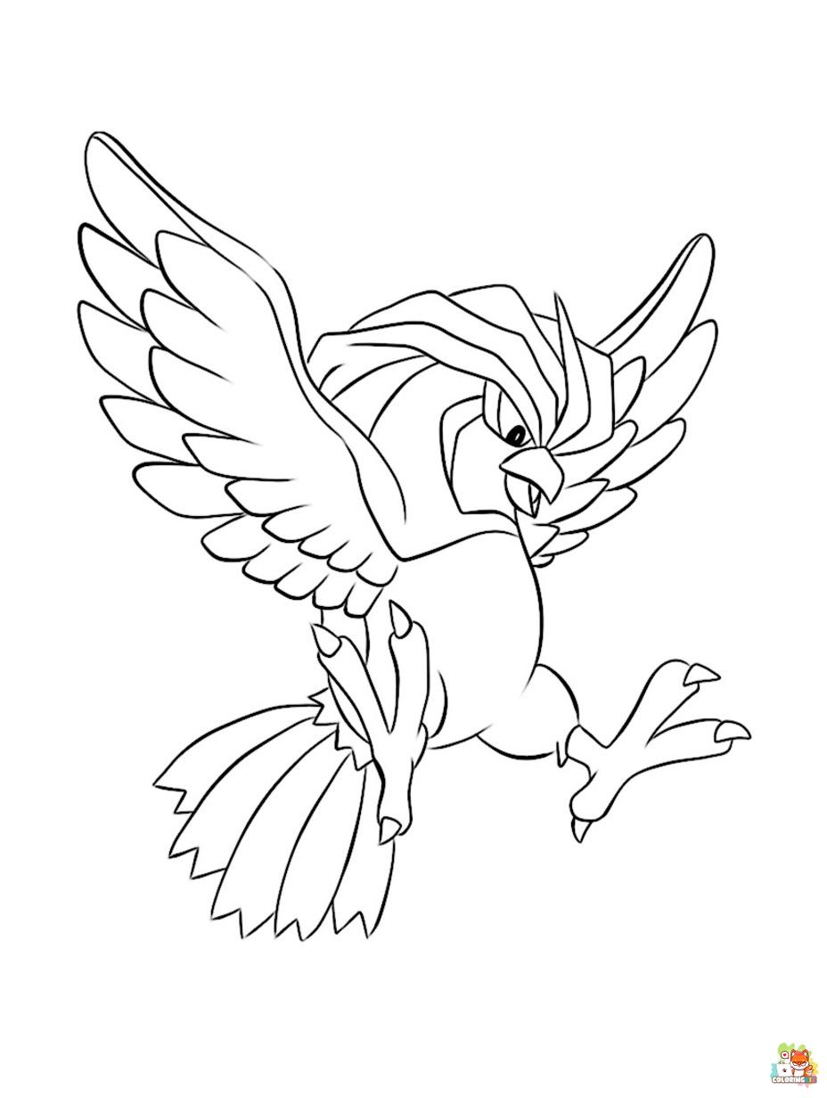 pidgey coloring pages printable free